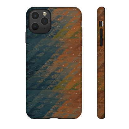 BRUE: Brown + Blue Geometric case for iPhone, Galaxy and Pixel