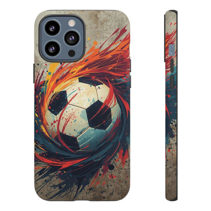 Football Swirl: Phone Case for iPhone, Samsung Galaxy and Google Pixel devices