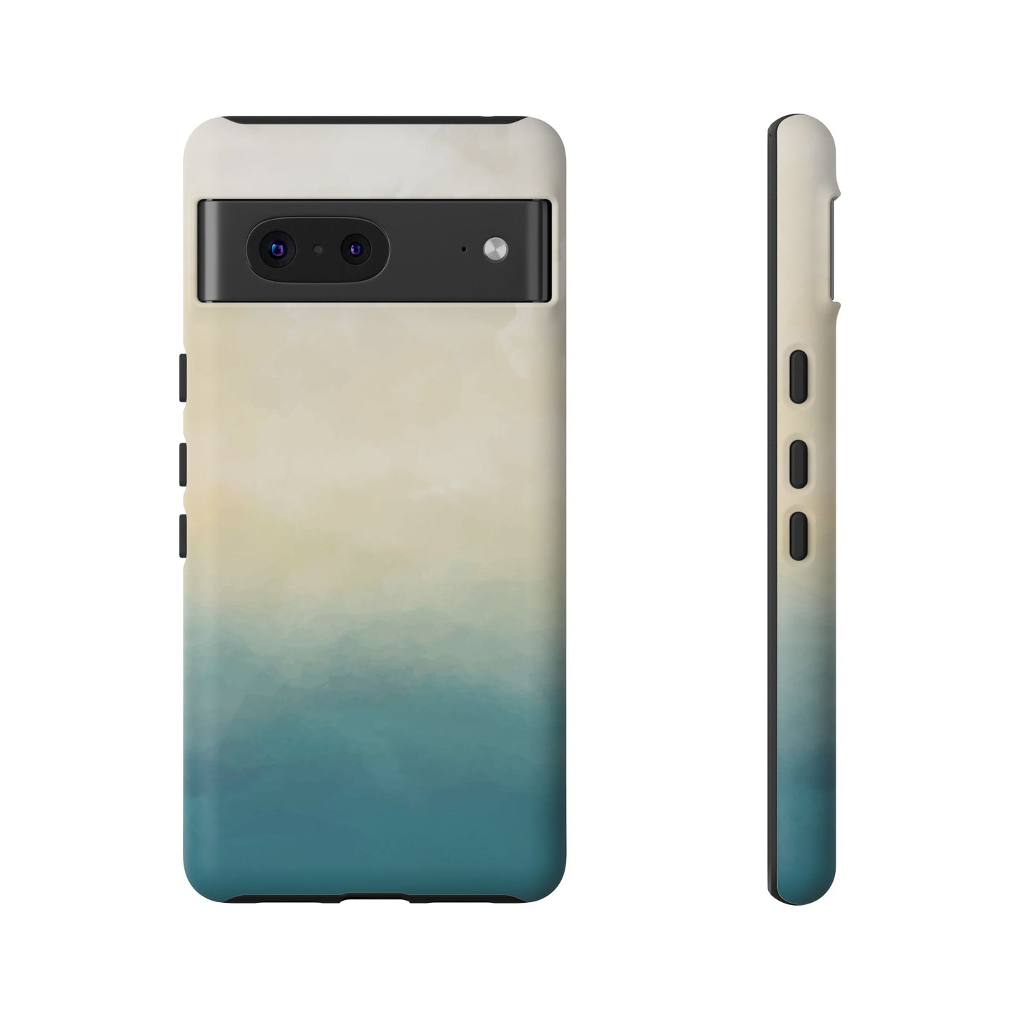 海と砂のグラデーションケース：iPhone、Galaxy、Google Pixelデバイス用ビーチ風スマホケース