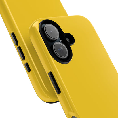 Luscious Yellow: Plain Sunburst-Inspired Color for iPhone, Samsung Galaxy and Google Pixel devices