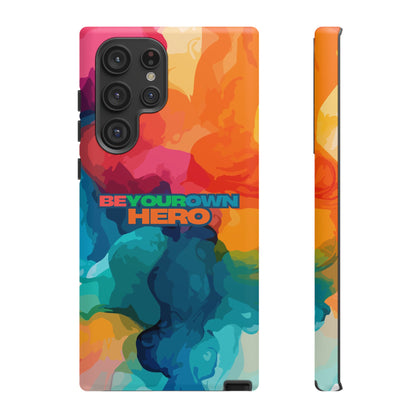 Be Your Own Hero: Inspiring Quote Phone Case for iPhone, Samsung Galaxy and Google Pixel