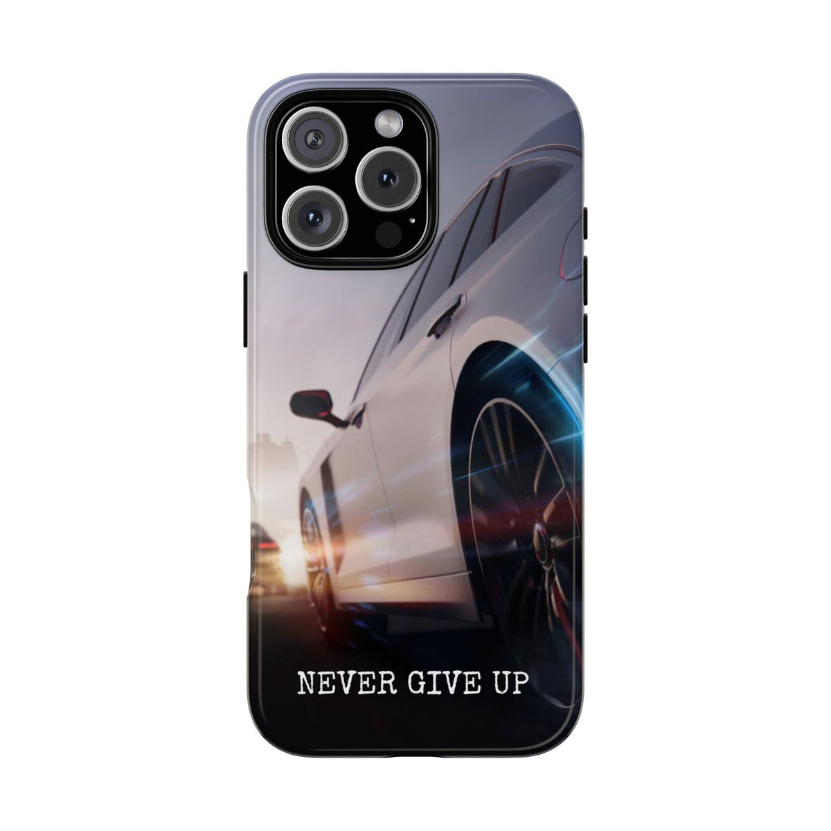 Never Give Up:  Motivational Phone Case for iPhone, Samsung Galaxy and Google Pixel devices