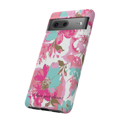 Chase your dreams: Artistic and elegant phone case for Apple iPhone, Samsung Galaxy and Pixel devices