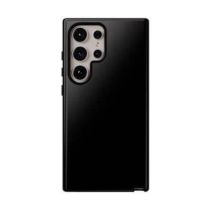 Space Black: Pure black phone case for iPhone, Samsung Galaxy and Google Pixel devices