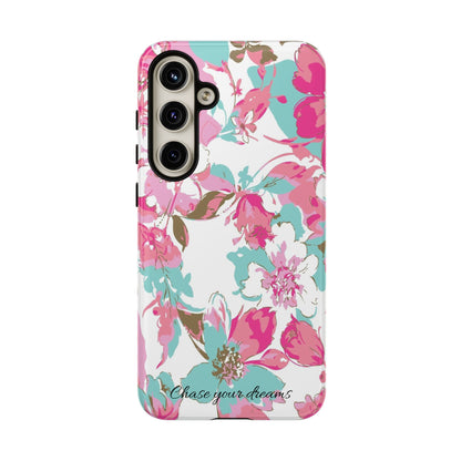 Chase your dreams: Artistic and elegant phone case for Apple iPhone, Samsung Galaxy and Pixel devices