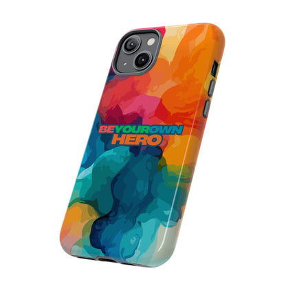 Be Your Own Hero: Inspiring Quote Phone Case for iPhone, Samsung Galaxy and Google Pixel