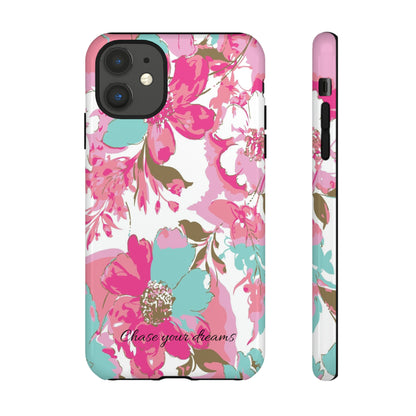 Chase your dreams: Artistic and elegant phone case for Apple iPhone, Samsung Galaxy and Pixel devices