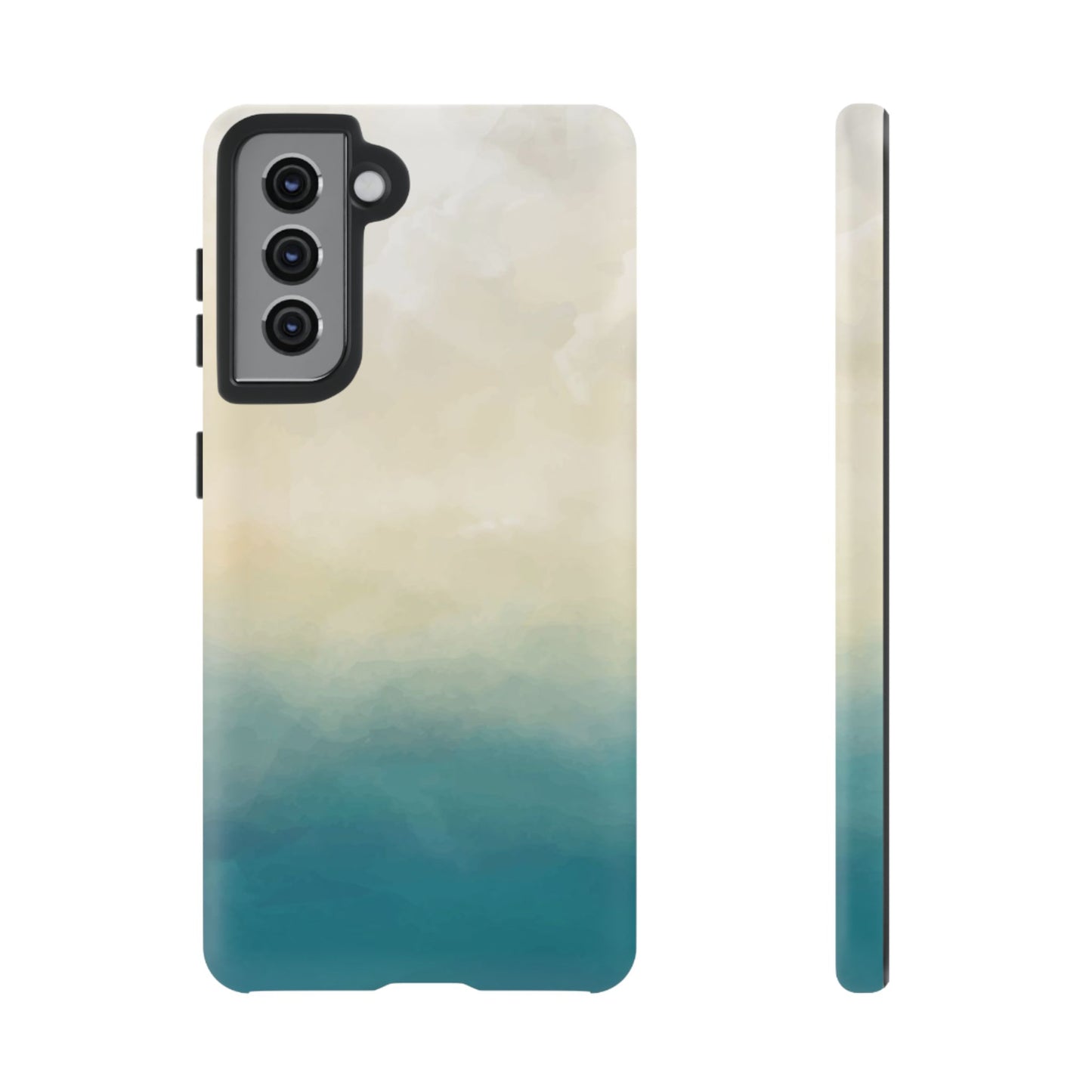 海と砂のグラデーションケース：iPhone、Galaxy、Google Pixelデバイス用ビーチ風スマホケース