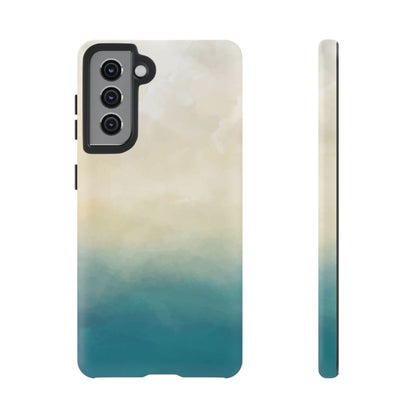 海と砂のグラデーションケース：iPhone、Galaxy、Google Pixelデバイス用ビーチ風スマホケース
