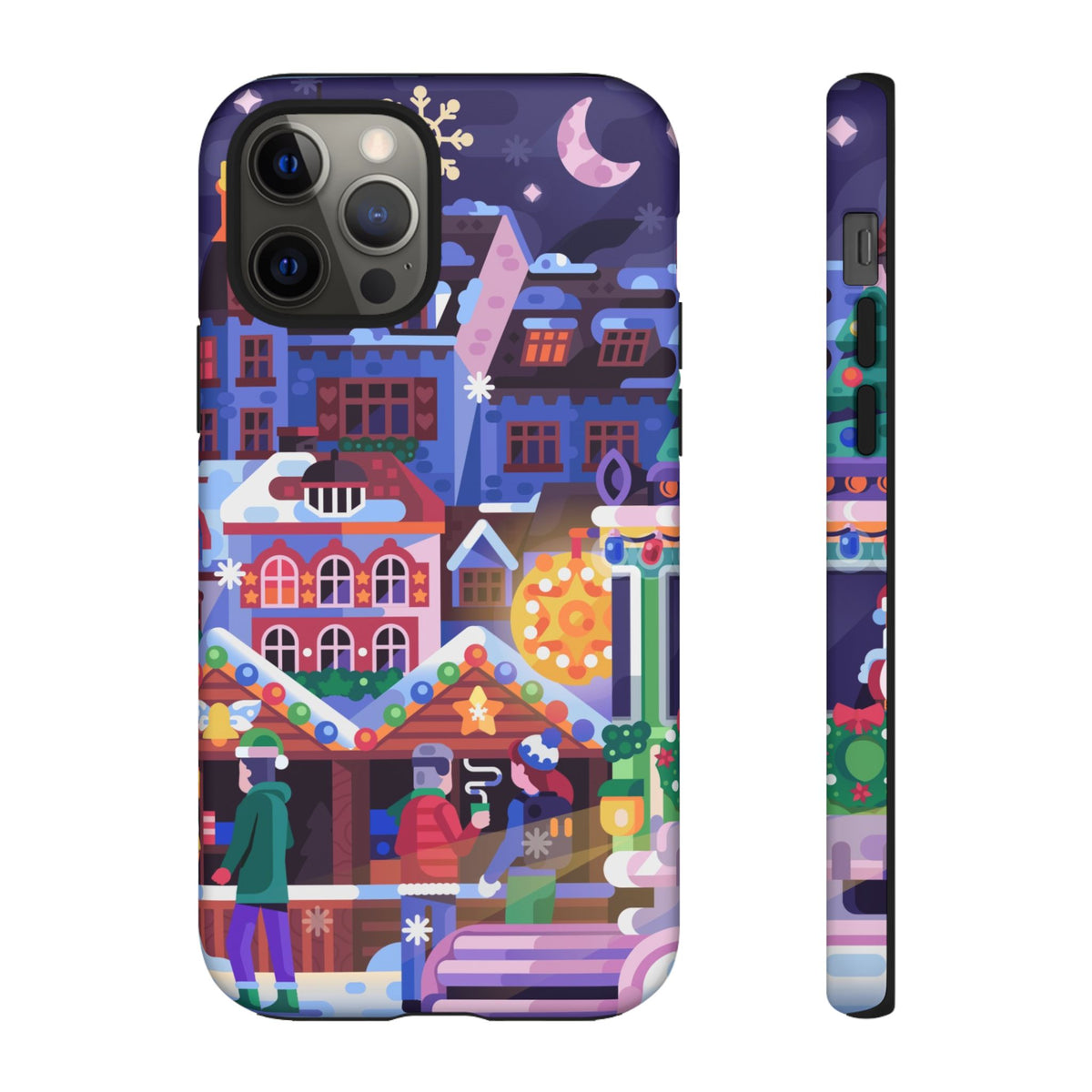 Christmas Fair in Old Town: Holiday-Themed case for iPhone, Samsung Galaxy and Google Pixel