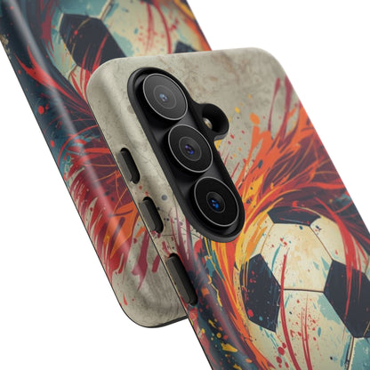 Football Swirl: Phone Case for iPhone, Samsung Galaxy and Google Pixel devices