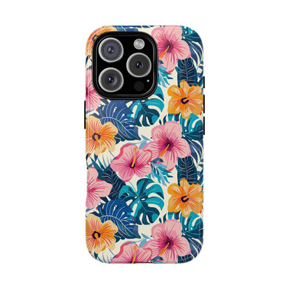 Hibiscus Bloom: Cute Floral Phone Case for iPhone, Samsung and Google Pixel