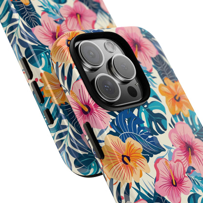 Hibiscus Bloom: Cute Floral Phone Case for iPhone, Samsung and Google Pixel
