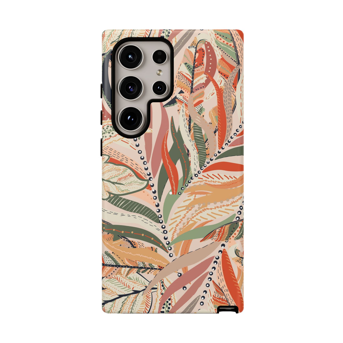 Terracotta Leaves Phone Case: Nature‑Inspired Art for iPhone, Samsung Galaxy and Google Pixel devices