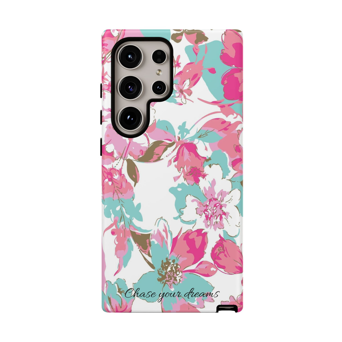 Chase your dreams: Artistic and elegant phone case for Apple iPhone, Samsung Galaxy and Pixel devices
