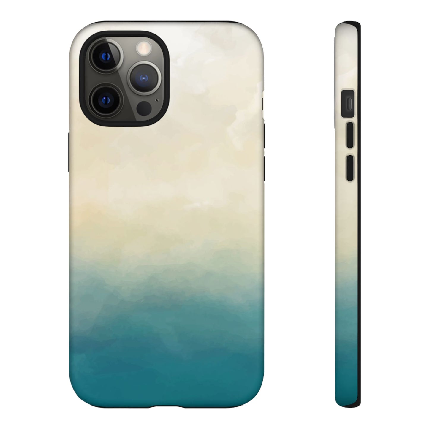 海と砂のグラデーションケース：iPhone、Galaxy、Google Pixelデバイス用ビーチ風スマホケース