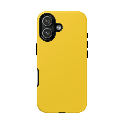 Luscious Yellow: Plain Sunburst-Inspired Color for iPhone, Samsung Galaxy and Google Pixel devices