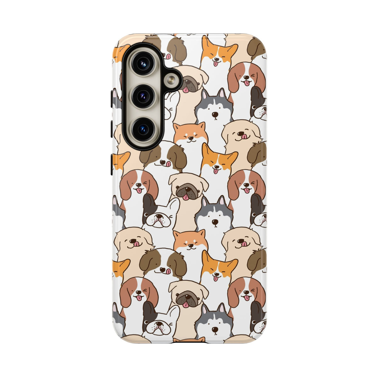 Cute Dogs Charm Phone Case for iPhone, Samsung Galaxy and Google Pixel devices