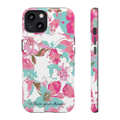 Chase your dreams: Artistic and elegant phone case for Apple iPhone, Samsung Galaxy and Pixel devices