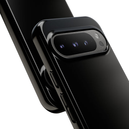 Space Black: Pure black phone case for iPhone, Samsung Galaxy and Google Pixel devices