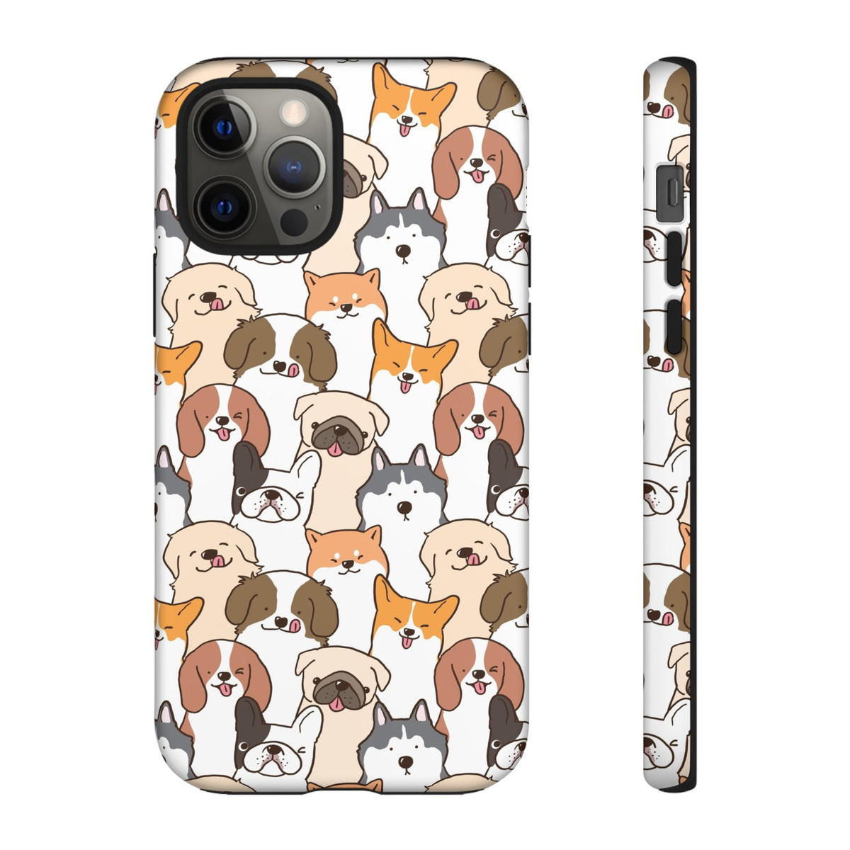 Cute Dogs Charm Phone Case for iPhone, Samsung Galaxy and Google Pixel devices
