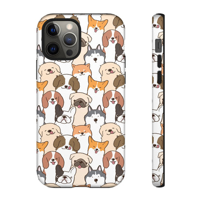 Cute Dogs Charm Phone Case for iPhone, Samsung Galaxy and Google Pixel devices