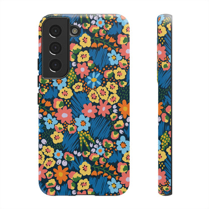 Bloom Burst: Color and Joy Themed Phone Case for iPhone, Samsung Galaxy and Google Pixel devices