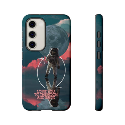 Love You to the Moon and Back: Romance-themed phone case for iPhone, Samsung Galaxy and Google Pixel devices