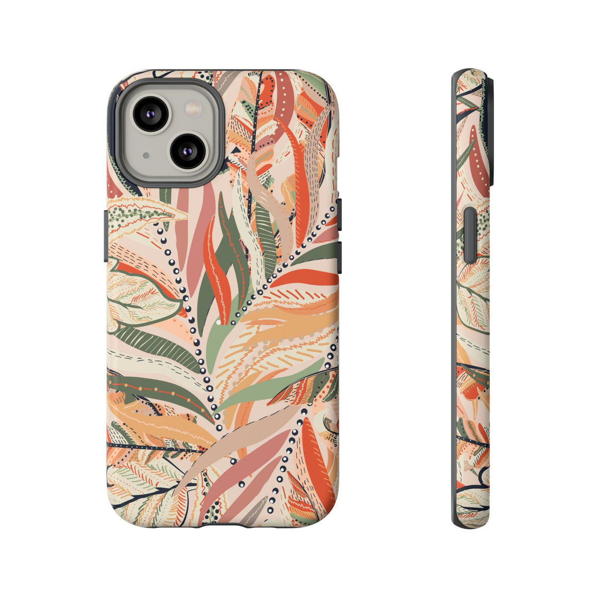 Terracotta Leaves Phone Case: Nature‑Inspired Art for iPhone, Samsung Galaxy and Google Pixel devices