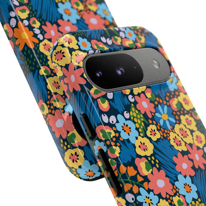 Bloom Burst: Color and Joy Themed Phone Case for iPhone, Samsung Galaxy and Google Pixel devices