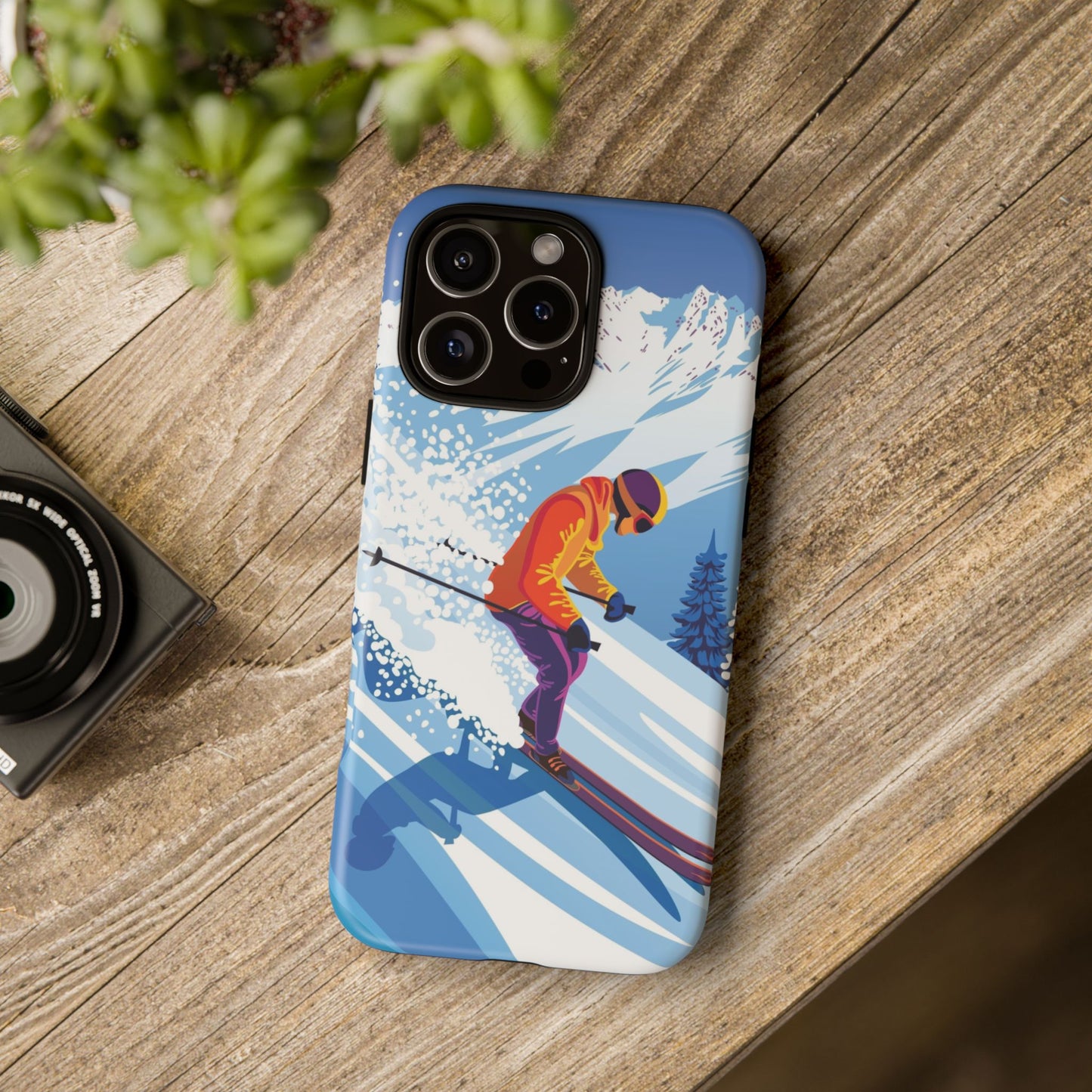Glacier Rush: Ice Ski inspired phone case for iPhone, Samsung Galaxy and Google  Pixel devices