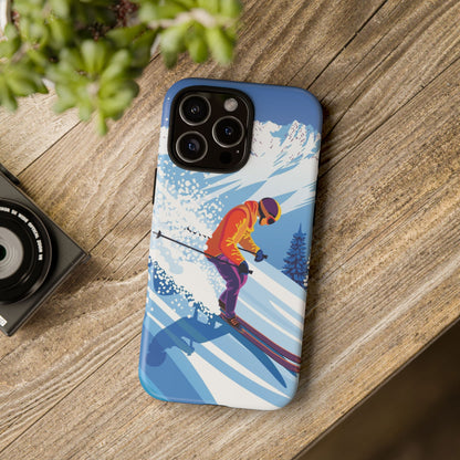 Glacier Rush: Ice Ski inspired phone case for iPhone, Samsung Galaxy and Google  Pixel devices