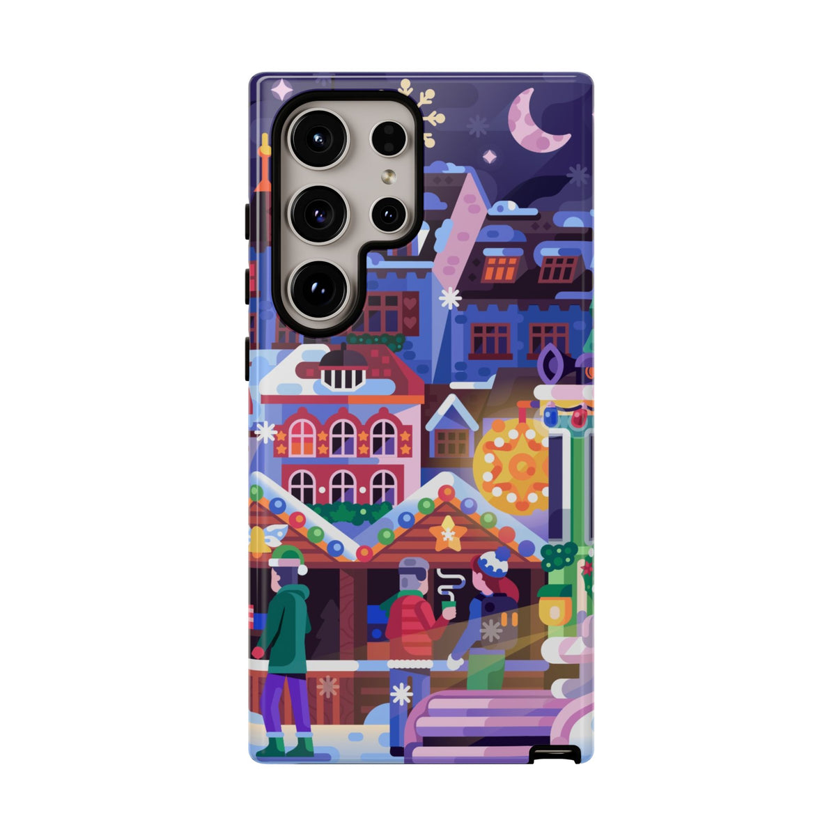 Christmas Fair in Old Town: Holiday-Themed case for iPhone, Samsung Galaxy and Google Pixel