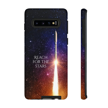 Reach for the stars: rocket illustrated phone case for iPhone, Samsung Galaxy and Pixel devices