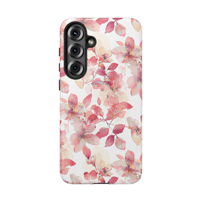 Watercolor Flowers: Tough Case for iPhone, Samsung Galaxy and Google Pixel devices