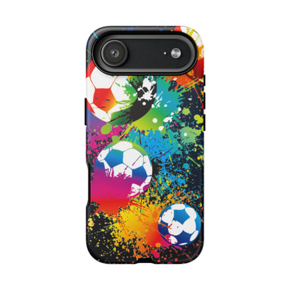 Footballer's Phone Case: Vibrant Case for iPhone, Samsung Galaxy and Google Pixel devices