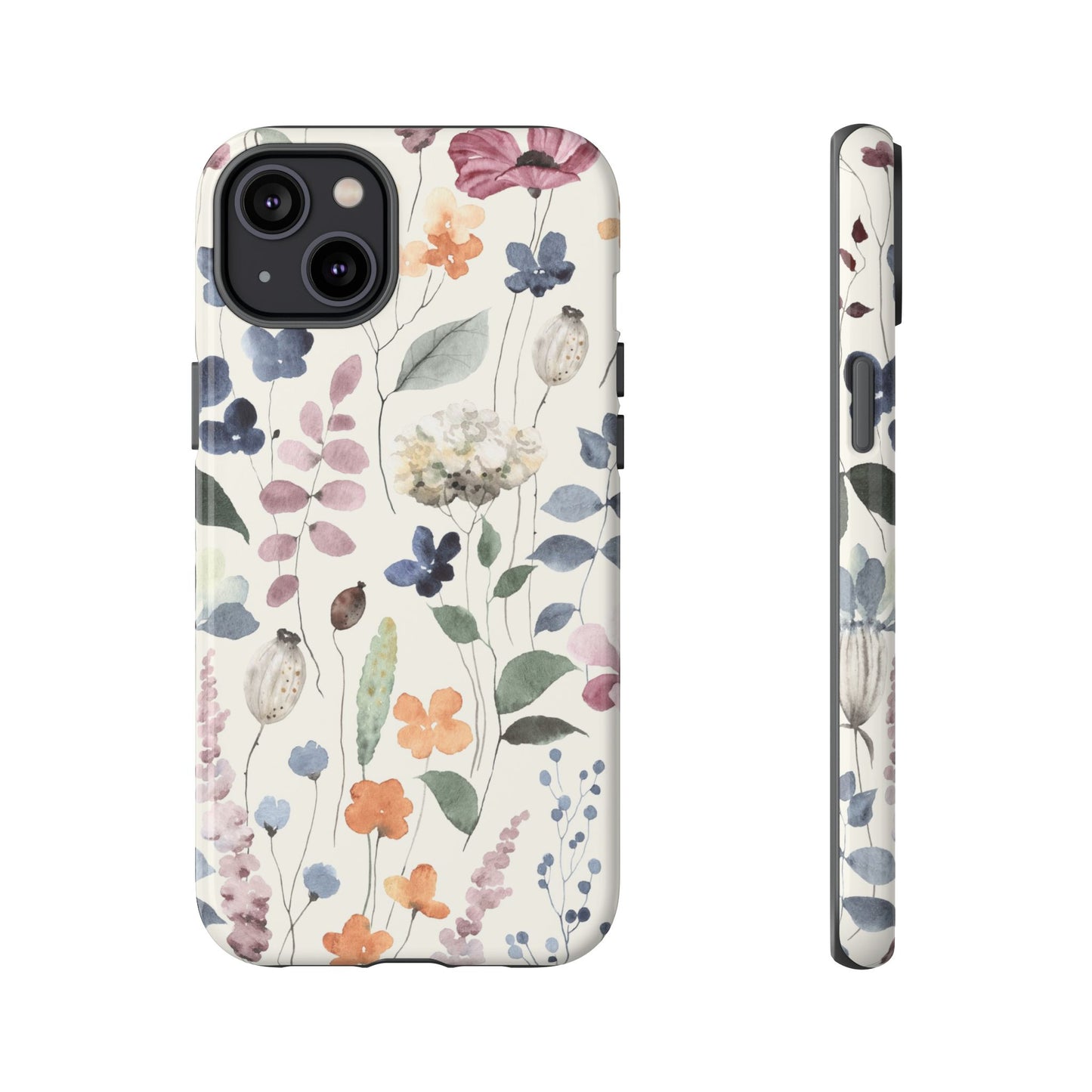 Floral prints phone case for iPhone, Samsung Galaxy and Pixel devices