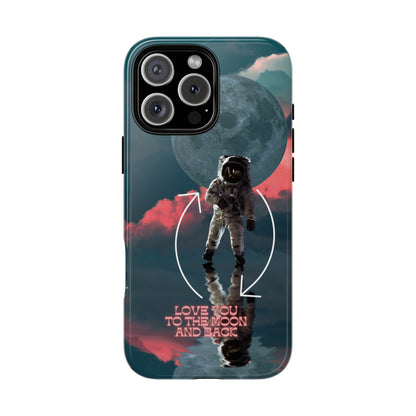 Love You to the Moon and Back: Romance-themed phone case for iPhone, Samsung Galaxy and Google Pixel devices