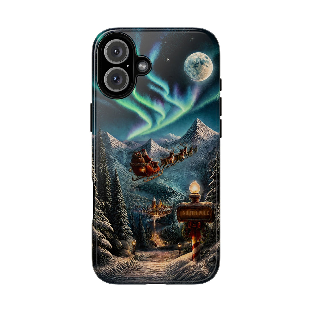 Santa Claus North Pole Adventure: Christmas Themed Phone Case for iPhone, Samsung Galaxy and Google Pixel devices