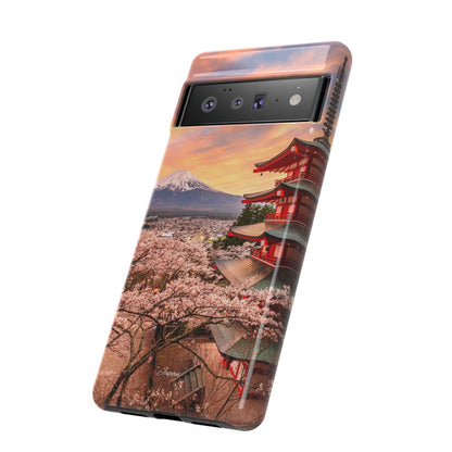 Cherry Blossoms Mt. Fuji phone case for iPhone, Galaxy and Pixel devices