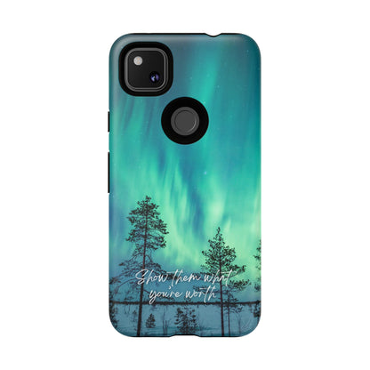 Show them what you're worth: Aurora borealis-inspired phone case for iPhone, Galaxy and Pixel devices