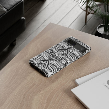 Tatoeage: telefoonhoesje met tribalpatroon voor iPhone, Samsung Galaxy en Google Pixel