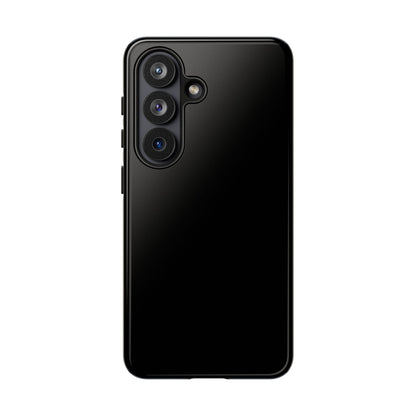 Space Black: Pure black phone case for iPhone, Samsung Galaxy and Google Pixel devices