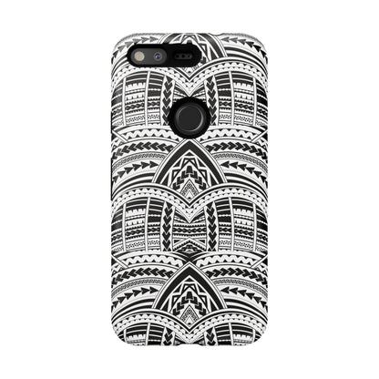 Tatoeage: telefoonhoesje met tribalpatroon voor iPhone, Samsung Galaxy en Google Pixel