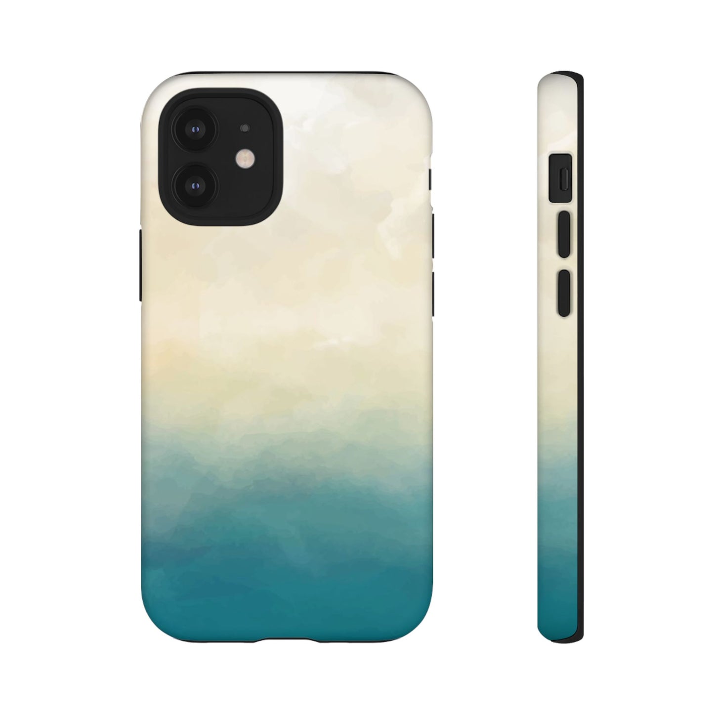海と砂のグラデーションケース：iPhone、Galaxy、Google Pixelデバイス用ビーチ風スマホケース