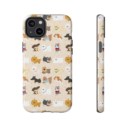 Cute Dogs: Tough Case for iPhone, Samsung Galaxy and Google Pixel devices