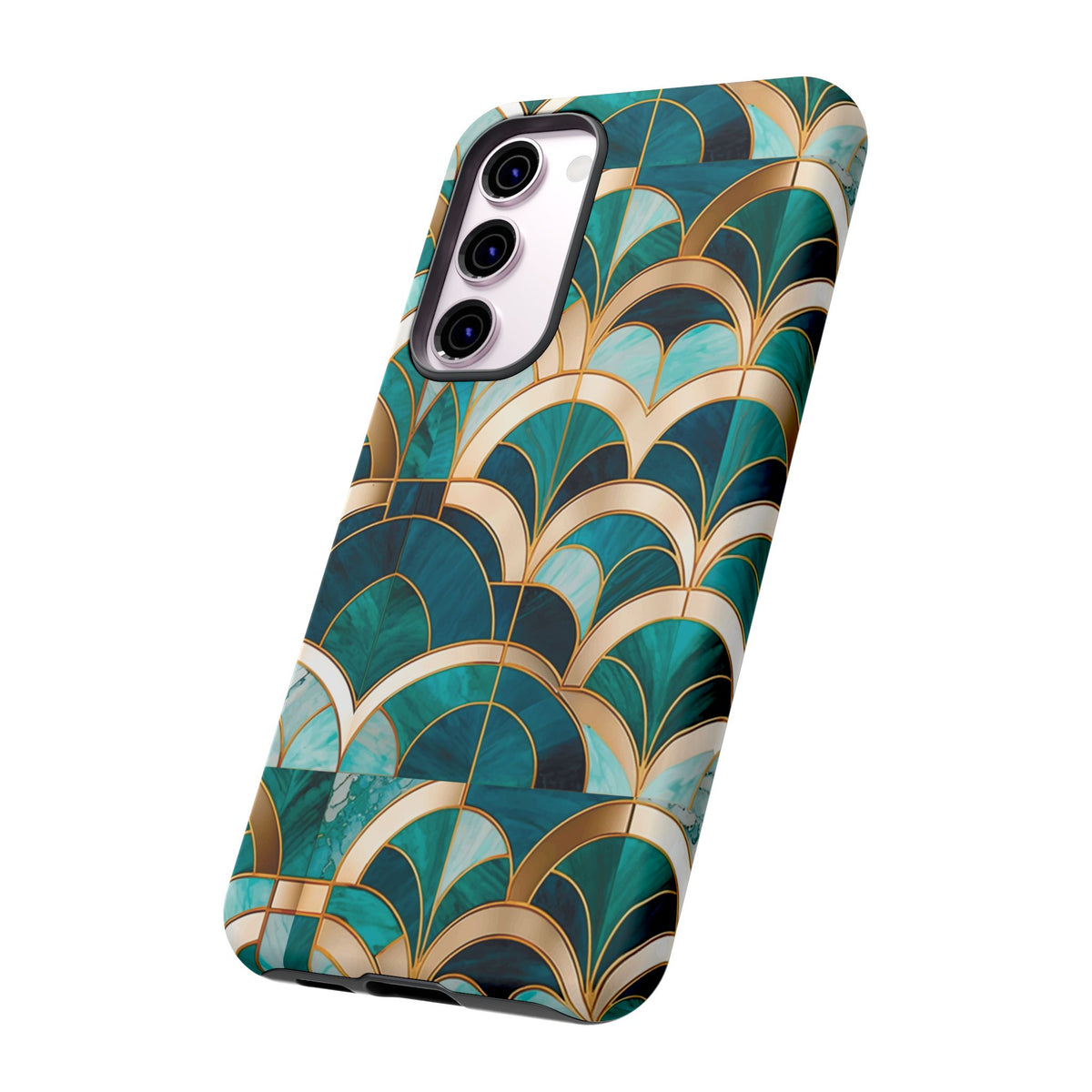 Emerald Deco: Vintage Plush Phone Case for iPhone, Samsung Galaxy and Google Pixel devices