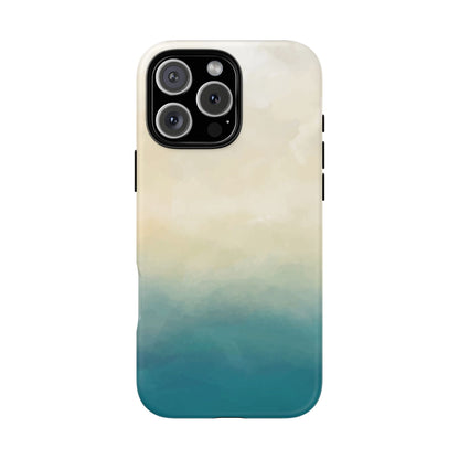 海と砂のグラデーションケース：iPhone、Galaxy、Google Pixelデバイス用ビーチ風スマホケース