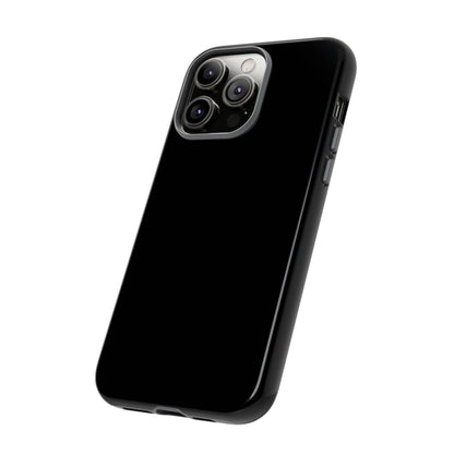 Space Black: Pure black phone case for iPhone, Samsung Galaxy and Google Pixel devices