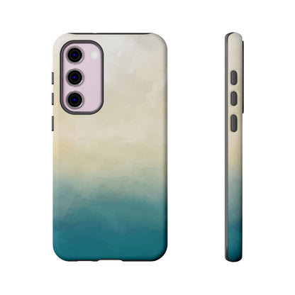 海と砂のグラデーションケース：iPhone、Galaxy、Google Pixelデバイス用ビーチ風スマホケース